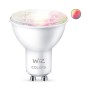 Bec LED RGB inteligent WiZ Connected Colors, Wi-Fi, GU10, 4.9W (50W...