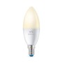 Bec LED inteligent WiZ Connected Dimmable C37, Wi-Fi, E14, 4.9W (40...