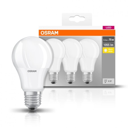 3 Becuri LED Osram Base Classic A, E27, 10W (75W), 1055 lm, luminac...