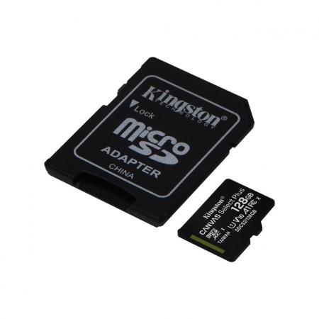 Card de Memorie MicroSDXC Kingston Canvas GO Plus, 128GB, Adaptor SD, Class 10