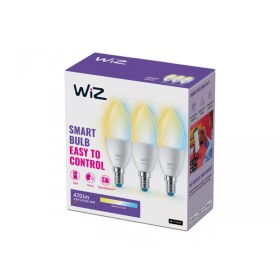 3 Becuri LED inteligente WiZ Connected Whites C37, Wi-Fi, E14, 4.9W...