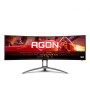 Monitor AOC 48.8" AG493UCX2, Curvature: 1800R, Diagonal (inch): 48.8, Diagonal (cm): 124, Aspect ratio: 32:9, Panel: VA, Resolut