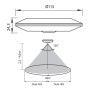 Senzor de miscare aplicat IR Vivalux BRAVO, 230V, IP20, Ø115x24.3mm...