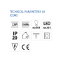 Senzor de miscare aplicat IR Vivalux ROGER, 230V, IP20, Ø76x20.2mm,...
