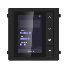 Modul de afisare pentru videointerfon modular Hikvision DS-KD-DIS ecran LCD 3.5 inch, rezolutie 320x480P 4 butoane de operare me