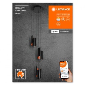 Pendul LED inteligent Ledvance SMART+ WiFi DECOR TWIST, 24.5W, 2100...