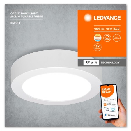 Panou LED inteligent Ledvance Smart+ WiFi ORBIS ROUND DOWNLIGHT SUR...