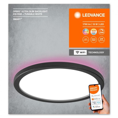 Plafoniera LED RGB inteligenta Ledvance Smart+ WiFi ORBIS ULTRA SLI...