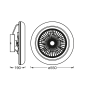 Plafoniera LED inteligenta cu ventilator Ledvance Smart+ WiFi CEILI...
