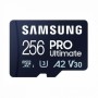 Card de Memorie MicroSDXC Samsung PRO Ultimate MB-MY256SB/WW 256GB, Class 10, UHS-I U3, V30, A2 + Adaptor USB