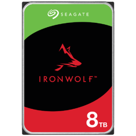 HDD NAS SEAGATE IronWolf 8TB CMR, 3.5", 256MB, 5400RPM, SATA, Rescue Services 3 ani, TBW: 180