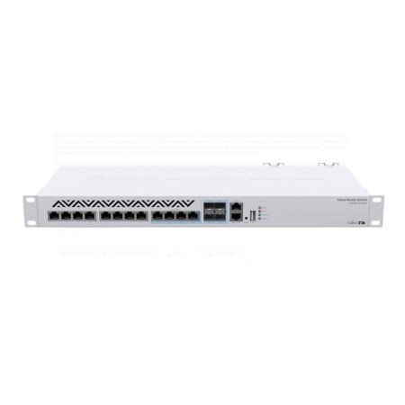 Mikrotik Switch, CRS312-4C+8XG-RM, Procesor: 650 MHz, sistem operare: RouterOS / SwitchOS, 64MB RAM, 16MB Flash, Interfata: 1 x 
