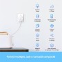 TP-Link MINI SMART WI-FI SOCKET TAPO P110(4-PACK), Protocol: IEEE 802.11b/g/n, Bluetooth 4.2 (doar pentru onboarding), 2.4 GHz, 