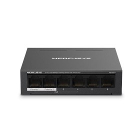 Mercusys Desktop Switch MS106LP 6 porturi 10/100Mbps, Standarde si protocoale  IEEE 802.3x Flow Control, 4 porturi POE, buget PO
