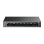 "9-Port 10/100 Mbps Desktop Switch with 8-Port PoE+ PORT: 8× 10/100 Mbps PoE+ Ports, 1× 10/100 Mbps Non-PoE Port SPEC: 802.3at/a