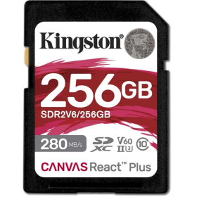 Card de Memorie SDXC Kingston Canvas React Plus Class 10 UHS-II 256GB