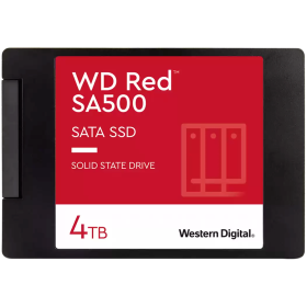 SSD NAS WD Red SA500 4TB SATA, 2.5", 7mm, Read/Write: 560/520 MBps, IOPS 87K/83K, TBW: 2500-WDS400T2R0A-68CKB0
