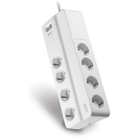 Prelungitor APC cu protectie 8 prize Schuko cablu ≤2.0m alb
