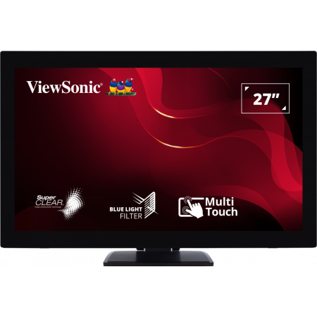 Monitor ViewSonic 27" TD2760, Touch: 10pts, Diagonal (inch): 27, Diagonal (cm): 69, Aspect ratio: 16:9, Panel: VA, Resolution: 1