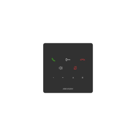 Post interior interfon audio Hikvision DS-KH6000-E1, 9 butoane, microfon inclus, difuzor inclus, interfata: 1 RJ-45 100 Mbps, al