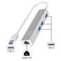 LevelOne USB-0503 Gigabit USB Network Adapter with USB Hub, 110 x 23.5 x 16.5 mm