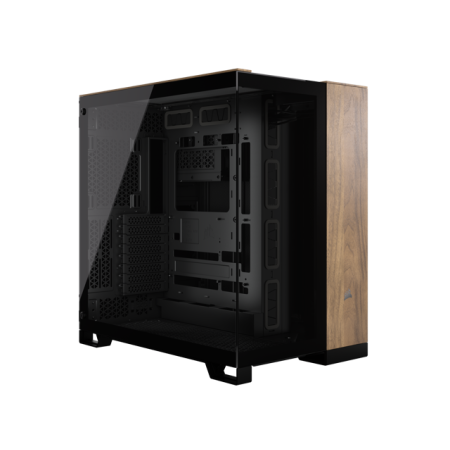Carcasa CORSAIR 6500X Mid Tower DUAL CHAMBER NEGRU/WALNUT WOOD