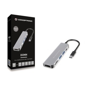 CONCEPTRONIC DONN02G 6-in-1 USB 3.2 Gen 1 Docking Station, USB 3.0 ...