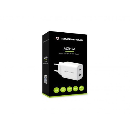 CONCEPTRONIC ALTHEA11W 2-Port 33W PPS USB PD Charger, USB-A x 1, US...