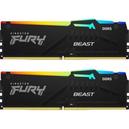 Memorie RAM Kingston FURY Beast RGB 32GB DDR5 6000MHz CL30 Dual Cha...