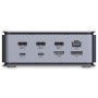 Docking station Lindy, interfete: USB-C la 6x USB-A/ 1x USB-C/1x RJ...