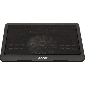 STAND LAPTOP SPACER SP-NC19 15.6", sita metal, fan 14cm, led albast...