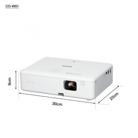 Proiector Epson CO-W01, 3LCD, 3.000 lumeni/ 2.000 Ecomode, WXGA, HD...