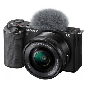 Kit SONY Alpha ZV-E10 Mirrorless dedicat pentru Vlogging 24MP, ISO ...