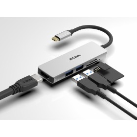 D-Link DUB-M530 5-in-1 USB-C Hub with HDMI and SD/microSD card read...