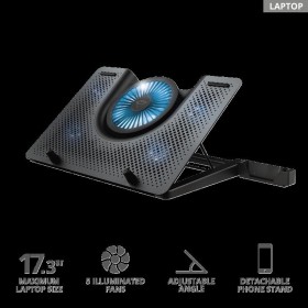 Stand/Cooler notebook Trust GXT 1125 Quno, max 17.3 inch, 5 ventila...