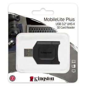 Card reader Kingston, USB 3.2 Gen1, Connector: USB-A, UHS-II Class,...