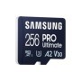 Card de Memorie MicroSDXC Samsung Pro Ultimate, 256GB, MB-MY128SA/WW, Clasa 10, pana la 200MB/S, cu adaptor