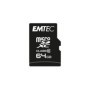 Card de Memorie MicroSDXC Emtec, 64GB, Clasa 10 UHS-I, R/W 20/12 MB/s, include adaptor SD, (pentru telefon)