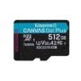 Card de Memorie MicroSDXC Kingston Canvas GO Plus, 512GB, Adaptor SD, Class 10