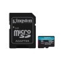Card de Memorie MicroSDXC Kingston Canvas GO Plus, 128GB, Adaptor SD, Class 10