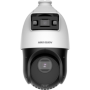 Camera de supraveghere IP Speed Dome 4MP Hikvision DS-2SE4C415MWG-E, lentila fixa bullet: 2.8 mm, lentila varifocala PTZ: 4.8 to