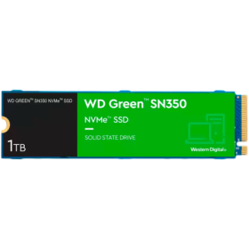 SSD WD Green SN350 1TB M.2 2280 PCIe Gen3 x4 NVMe QLC, Read/Write: 3200/2500 MBps, IOPS 300K/400K, TBW: 100