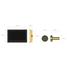 Vizor wireless conectare Wifi Ecran: color de interior de 4,3 inchi Rezolutie: 2MP Unghi vizualizare: 146° (diagonala) Baterie: 