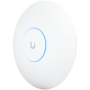 Ubiquiti U7-Pro-Max Ceiling-mounted WiFi 7 AP with 8 spatial streams, 6 GHz support, and a dedicated spectral scanning engine fo