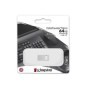 Memorie USB Flash Drive Kingston 64GB Data Traveler Micro, USB 3.2 Gen1, Metalic