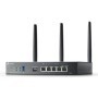 "Omada AX3000 Wi-Fi 6 Gigabit VPN Router PORT: 1× Gigabit SFP WAN/LAN Port, 1× Gigabit RJ45 WAN Port, 4× Gigabit WAN/LAN RJ45 Po