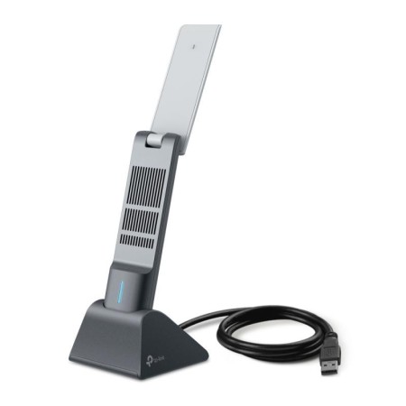 AX3000 High Gain Dual Band Wi-Fi 6 USB Adapter SPEED: 2402 Mbps at 5 GHz + 574 Mbps at 2.4 GHz SPEC: High Gain External Antennas
