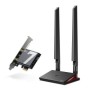 BE9300 Tri-Band Wi-Fi 7 Bluetooth PCI Express Adapter SPEED: 5760 Mbps at 6 GHz + 2880 Mbps at 5 GHz + 688 Mbps at 2.4 GHz SPEC: