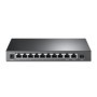 "8-Port 10/100Mbps + 3-Port Gigabit Desktop Switch with 8-Port PoE+ PORT: 8× 10/100 Mbps PoE+ Ports, 2× Gigabit Non-PoE Ports, 1