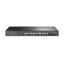 "JetStream™ 24-Port Gigabit L2+ Managed Switch with 4 10GE SFP+ Slots PORT: 24× Gigabit RJ45 Ports, 4× 10G SFP+ Slots, RJ45/Micr